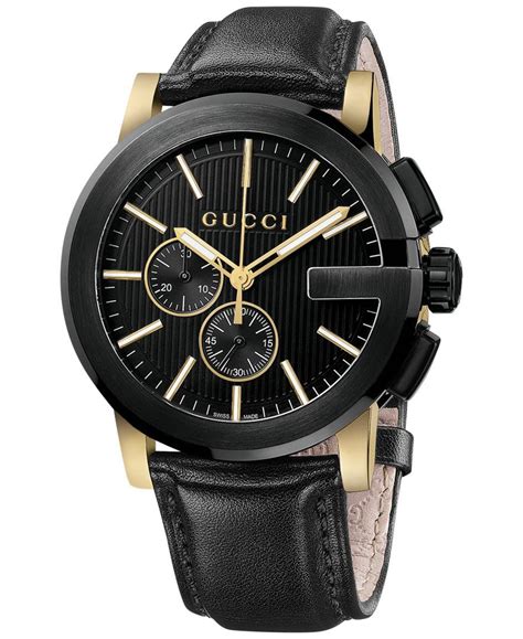 gucci watch face scans|gucci watch black leather strap.